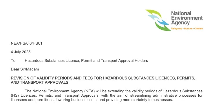 新加坡化學品合規